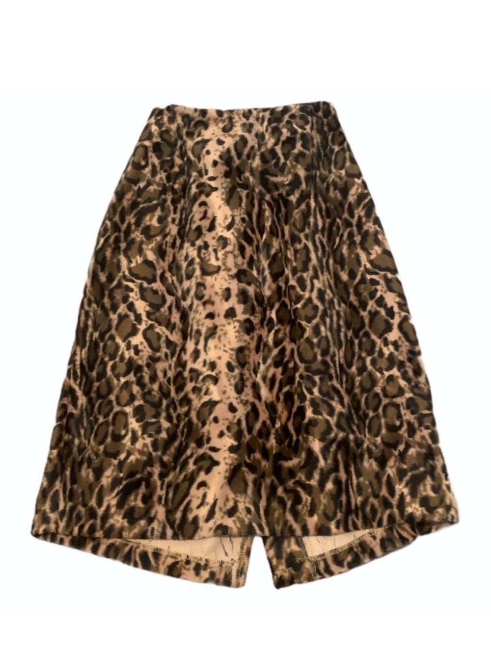 Y2K Rampage Velvet Animal Leopard Print Pencil Skirt Tan Brown Black Cocktail